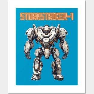 Futuristic Battle Robots Names of Power Stormstriker-1 Posters and Art